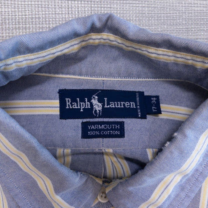 00s Ralph Lauren ラルフローレン YARMOUTH 長袖シャツ ストライプ XL相当