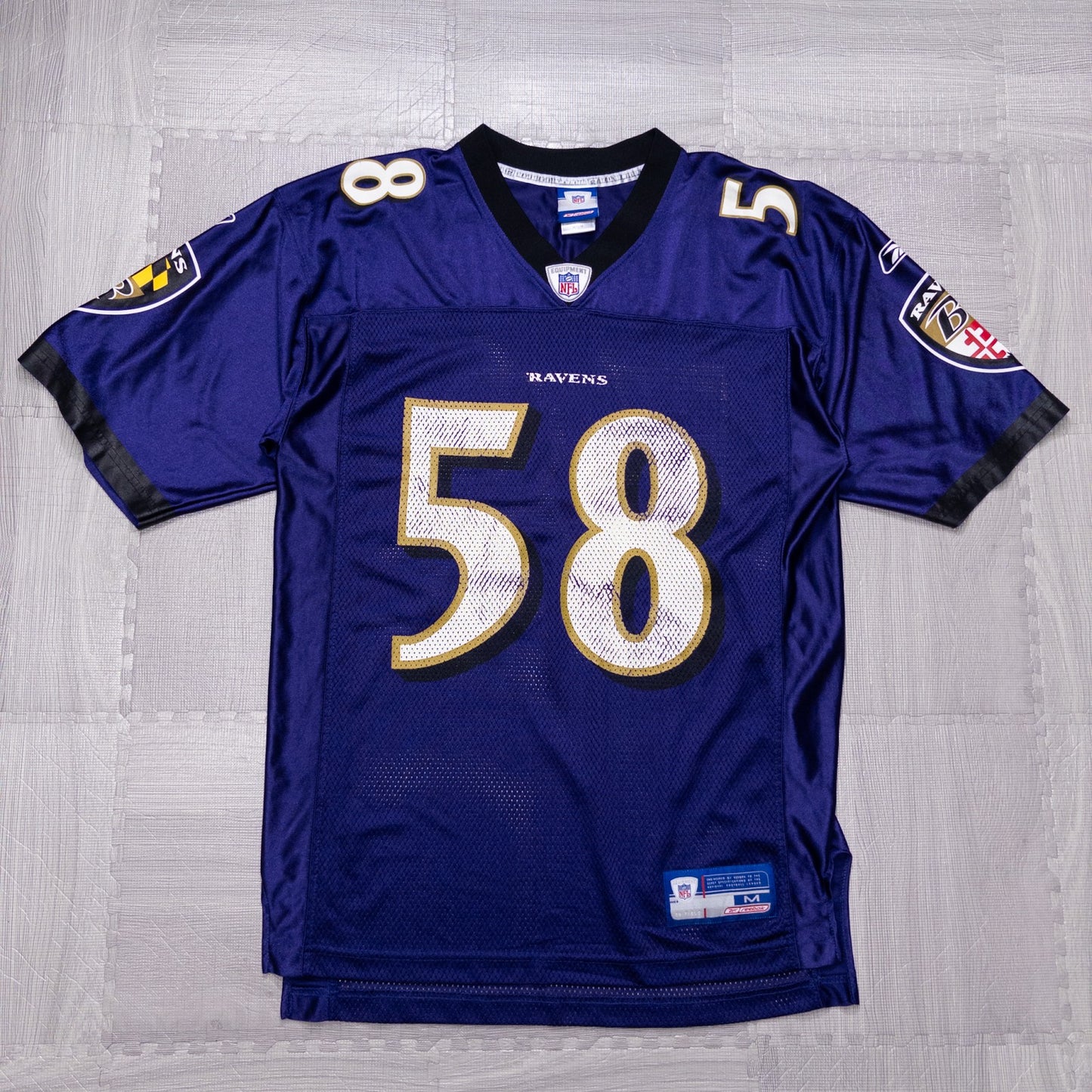 Reebok NFL RAVENS レイブンズ ゲームシャツ BOULWARE  ネイビー M