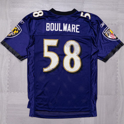 Reebok NFL RAVENS レイブンズ ゲームシャツ BOULWARE  ネイビー M