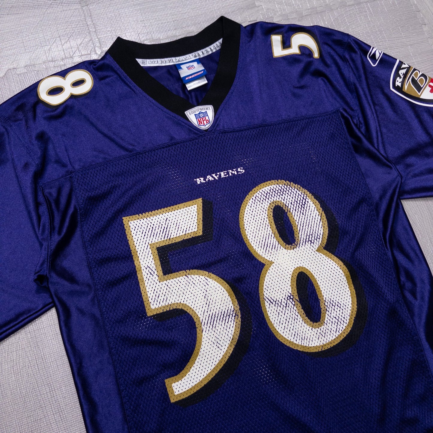 Reebok NFL RAVENS レイブンズ ゲームシャツ BOULWARE  ネイビー M