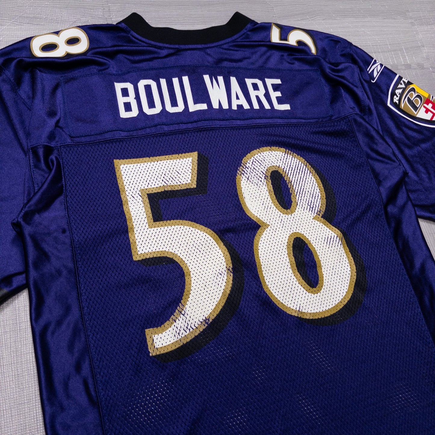 Reebok NFL RAVENS レイブンズ ゲームシャツ BOULWARE  ネイビー M