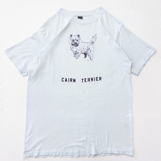 古着 70s Anvil ”CAIRN TERRIRE” ケアーンテリア 犬 アニマルプリントTシャツ