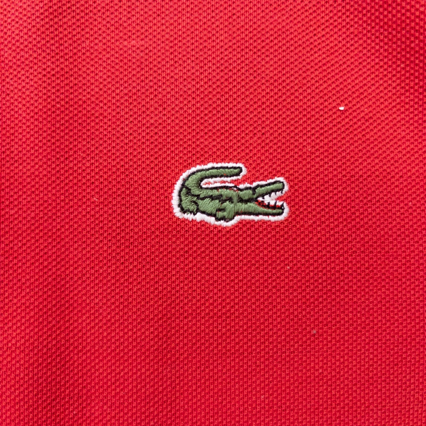 古着 90s LACOSTE ラコステ フレラコ ポロシャツ フランス製 レッド