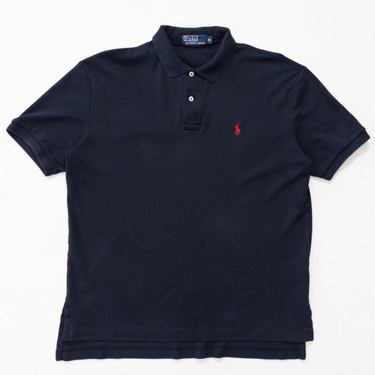 古着 90s Polo by Ralph Lauren ポロシャツ ブラックM