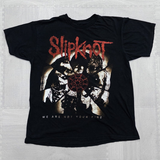 古着 00s Slipknot スリップノット バンドTシャツ バンT ブラック XL