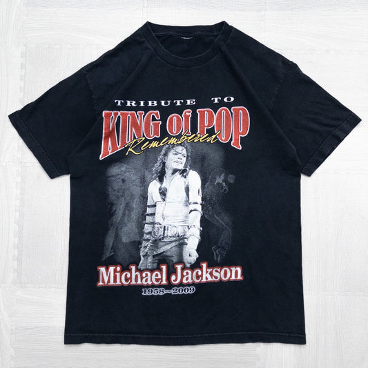 古着 00s Michael Jackson マイケルジャクソン 追悼 Tシャツ ブラック