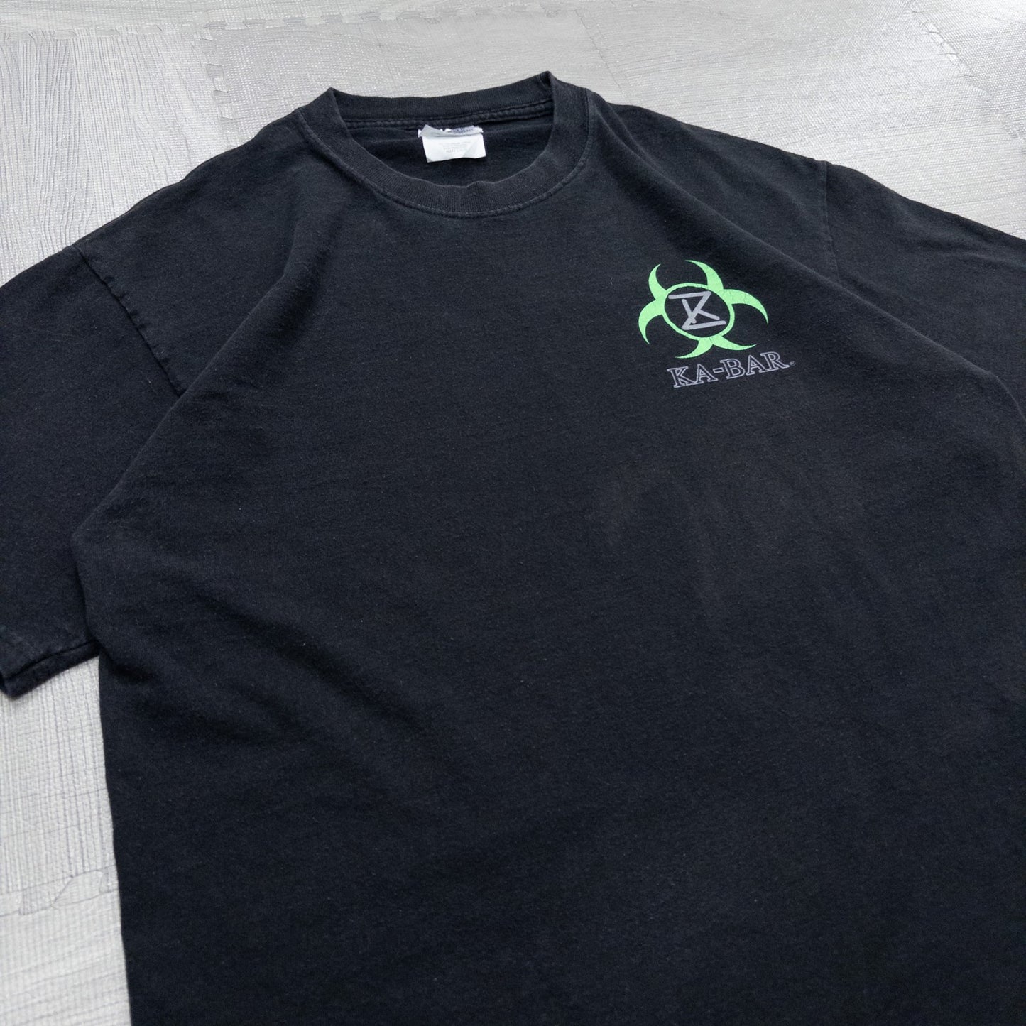 古着 00s KA-BAR 企業Tシャツ ブラック L ナイフブランド