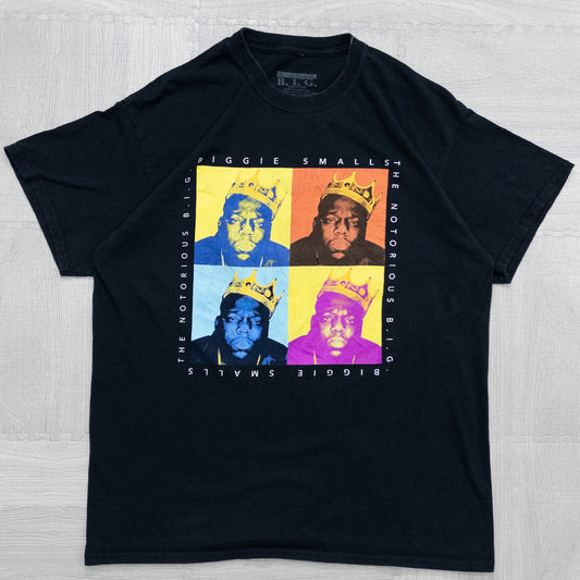 古着 00s The notorious B.I.G ノトーリアスB.I.G ラップTシャツ メンズL ブラック