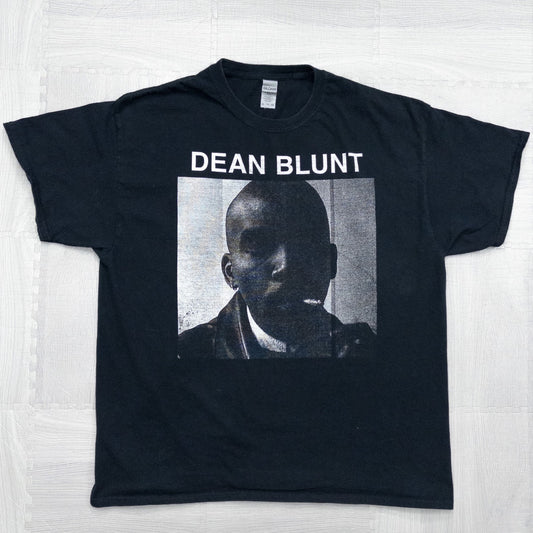 古着 00s DEAN BLUNT シンガーソングライター Tシャツ ミュージックTシャツ ブラックXL