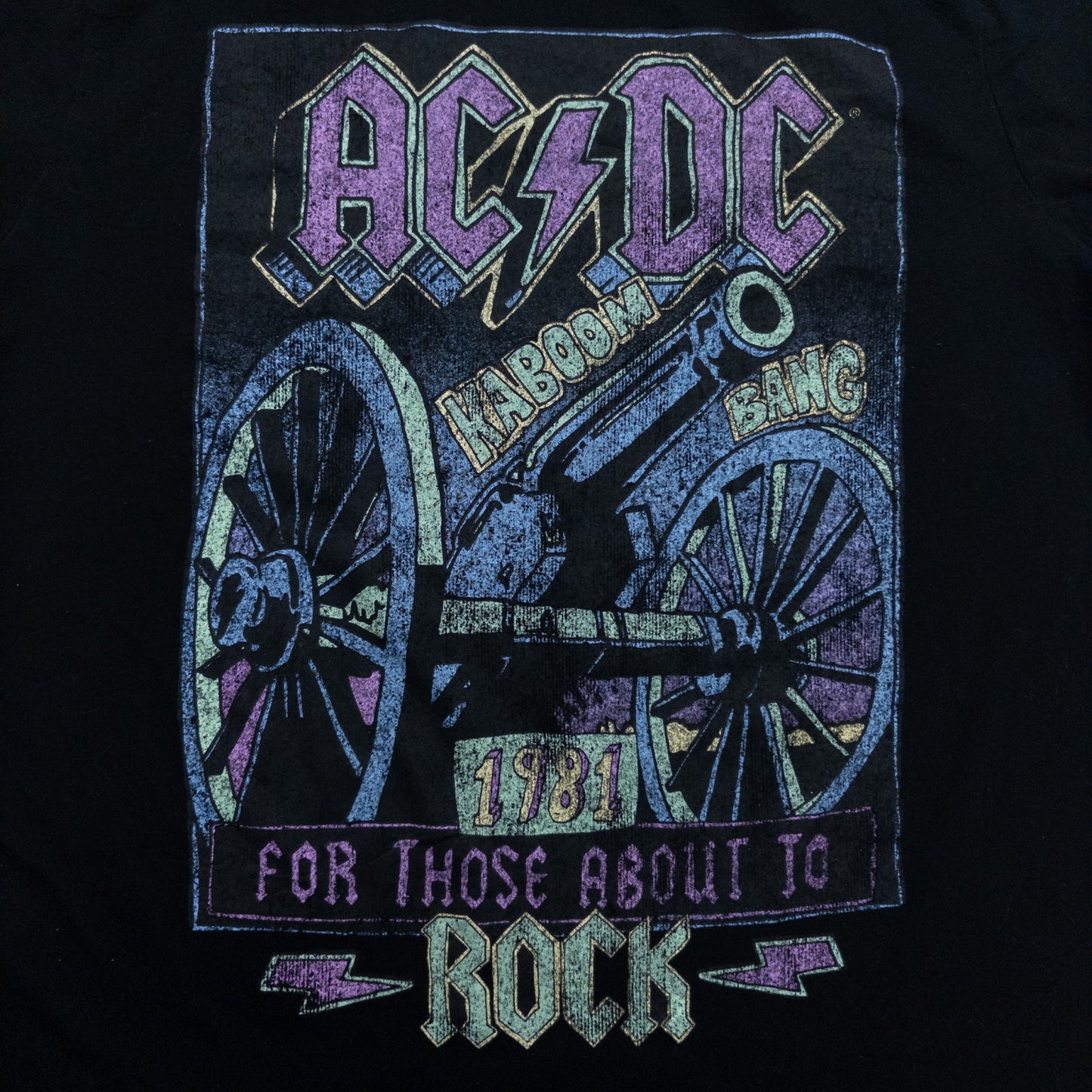 古着 20s ACDC バンT バンドTシャツ ブラック メンズXL