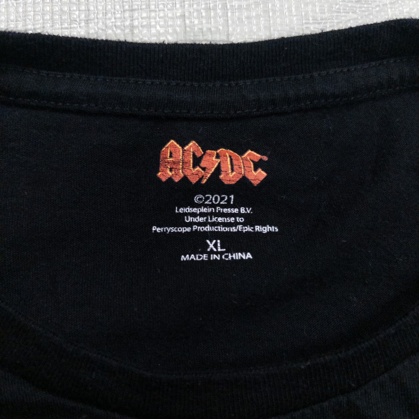 古着 20s ACDC バンT バンドTシャツ ブラック メンズXL