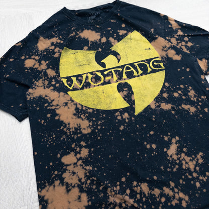 古着 00s WU-TANG CLAN ウータンクラン ラップTシャツ タイダイ ブラック メンズL