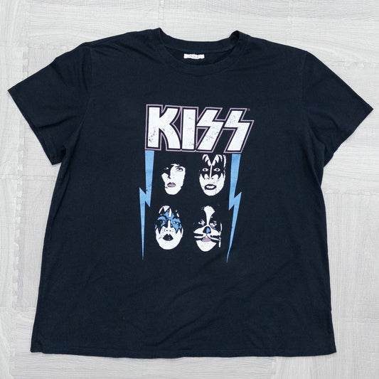 古着 00s バンド KISS キッス バンドTシャツ バンT ブラック XL