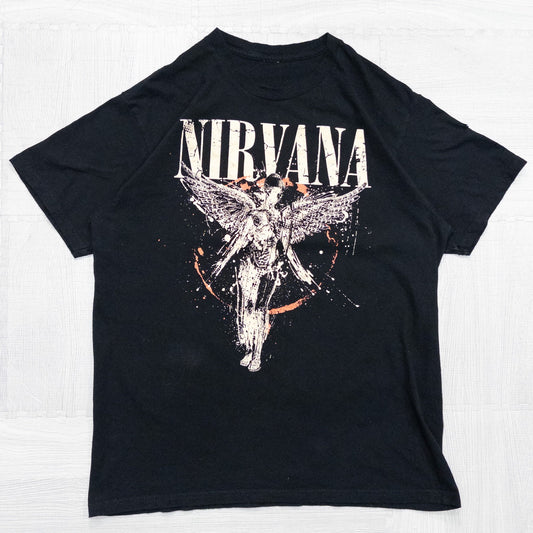 古着 10s バンド NIRVANA ニルヴァーナ バンドTシャツ バンT ブラック