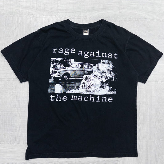 古着 00s rage against the machine バンド Tシャツ バンT ブラック