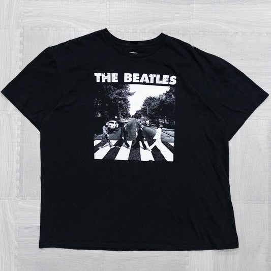 古着 00s THE BEATLES ビートルズ バンドTシャツ バンT ブラック XXL