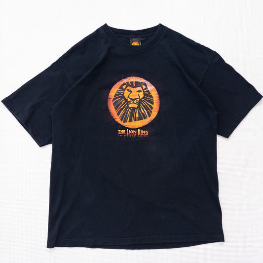 古着 00s DISNEY ”THE LION KING” ライオンキング オフィシャル ミュージカルTシャツ ブラック L