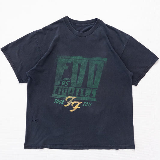 古着 10s FOO FIGHTERS フーファイターズ 2011 ツアー バンドＴシャツ バンT ブラック