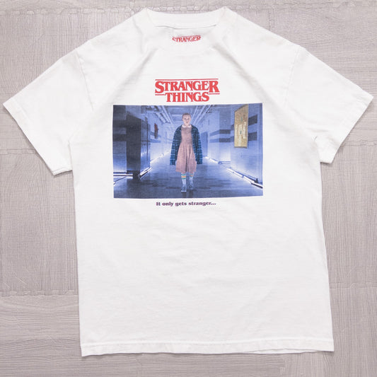 古着 00s STRANGER THINGS 海外ドラマ Ｔシャツ ホワイト Ｍ