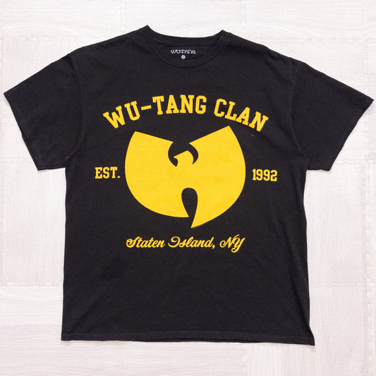 古着 10s 2012s WU-TANG CLAN ウータンクラン ラップＴシャツ ブラック Ｌ