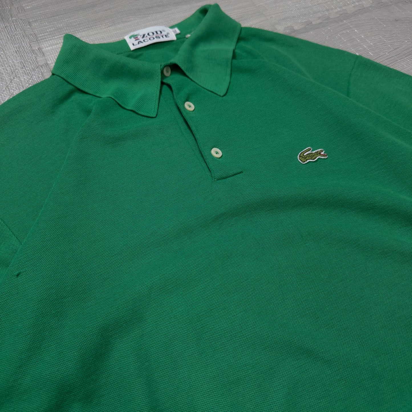 古着 70-80s IZOD LACOSTE ラコステ ポロシャツ グリーン