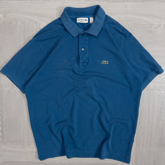 古着 70-80s LACOSTE ラコステ ポロシャツ ブルー L