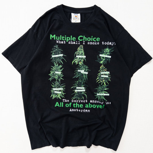 古着 00s 大麻 ガンジャ Tシャツ ブラック M