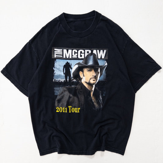 古着 10s TIMMCGREW 2011 TOUR Tシャツ ブラック