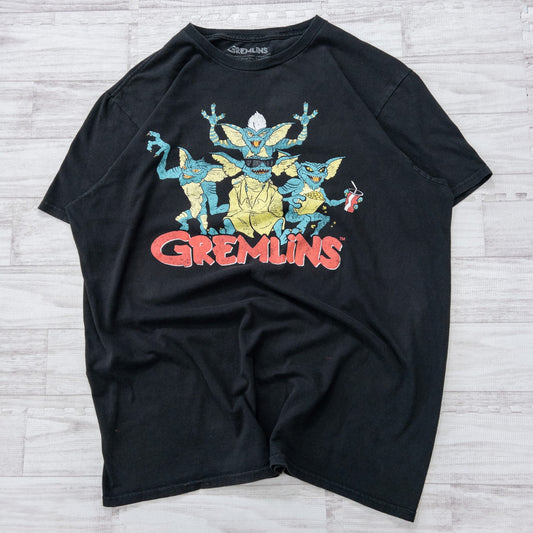 10s GREMLINS グレムリンズ ムービーTシャツ ブラック Ｌ