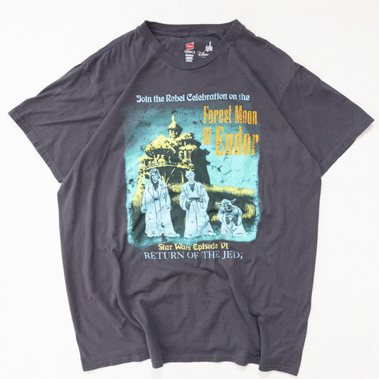 00s DISNEY スターウォーズ Ｔシャツ チャコール XL