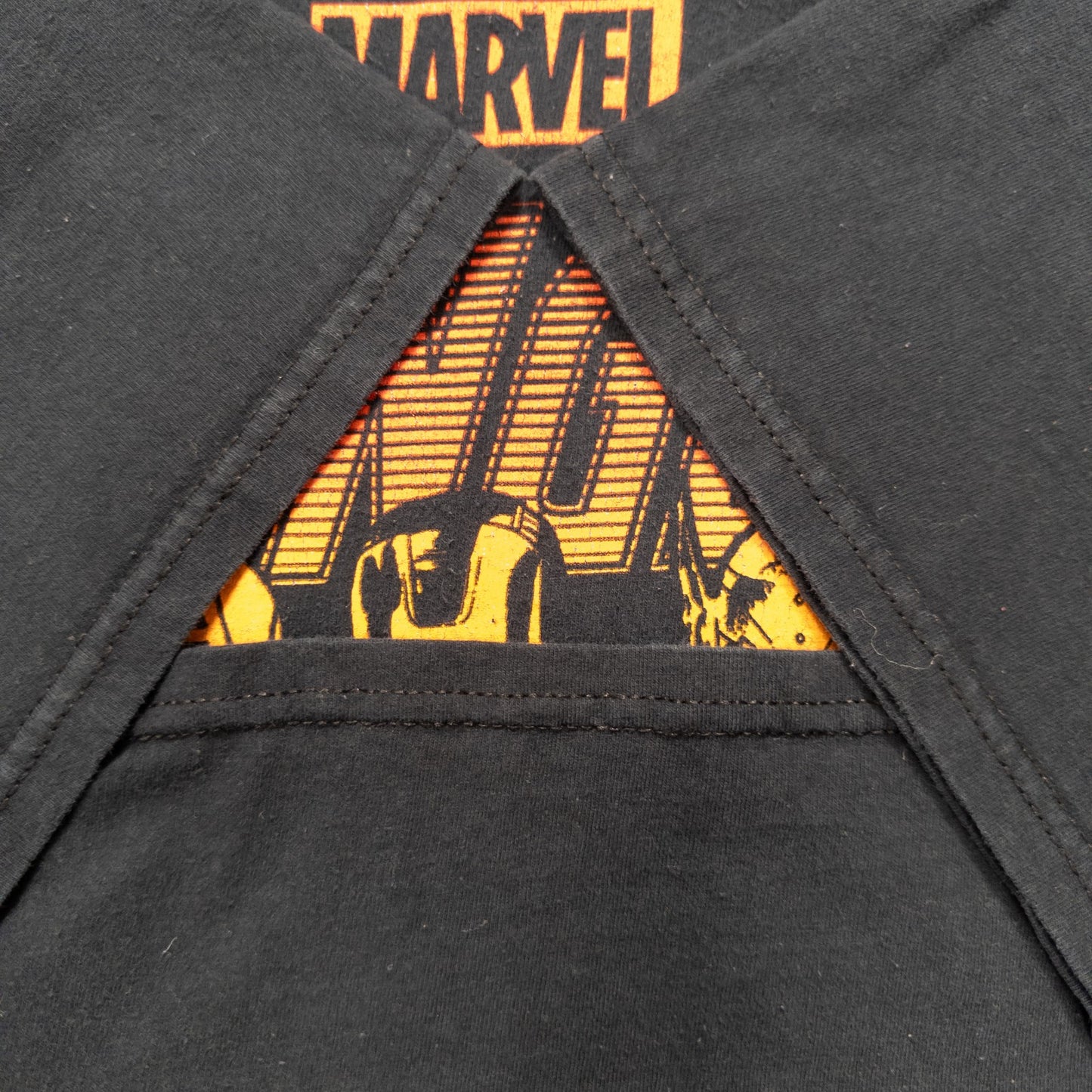 古着 00s MARVEL AVENGERS アベンジャーズ Tシャツ ブラック L