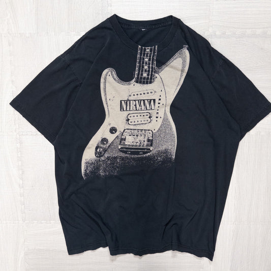 古着 00s バンド NIRVANA ニルバーナ バンＴ Tシャツ ブラック