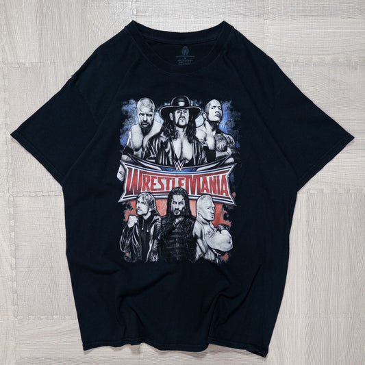 古着 00s WRESTLE MANIA レッスルマニア プロレスＴシャツ ブラック Ｌ