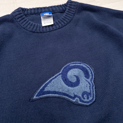 00s NFL RAMS コットンニットセーター XL